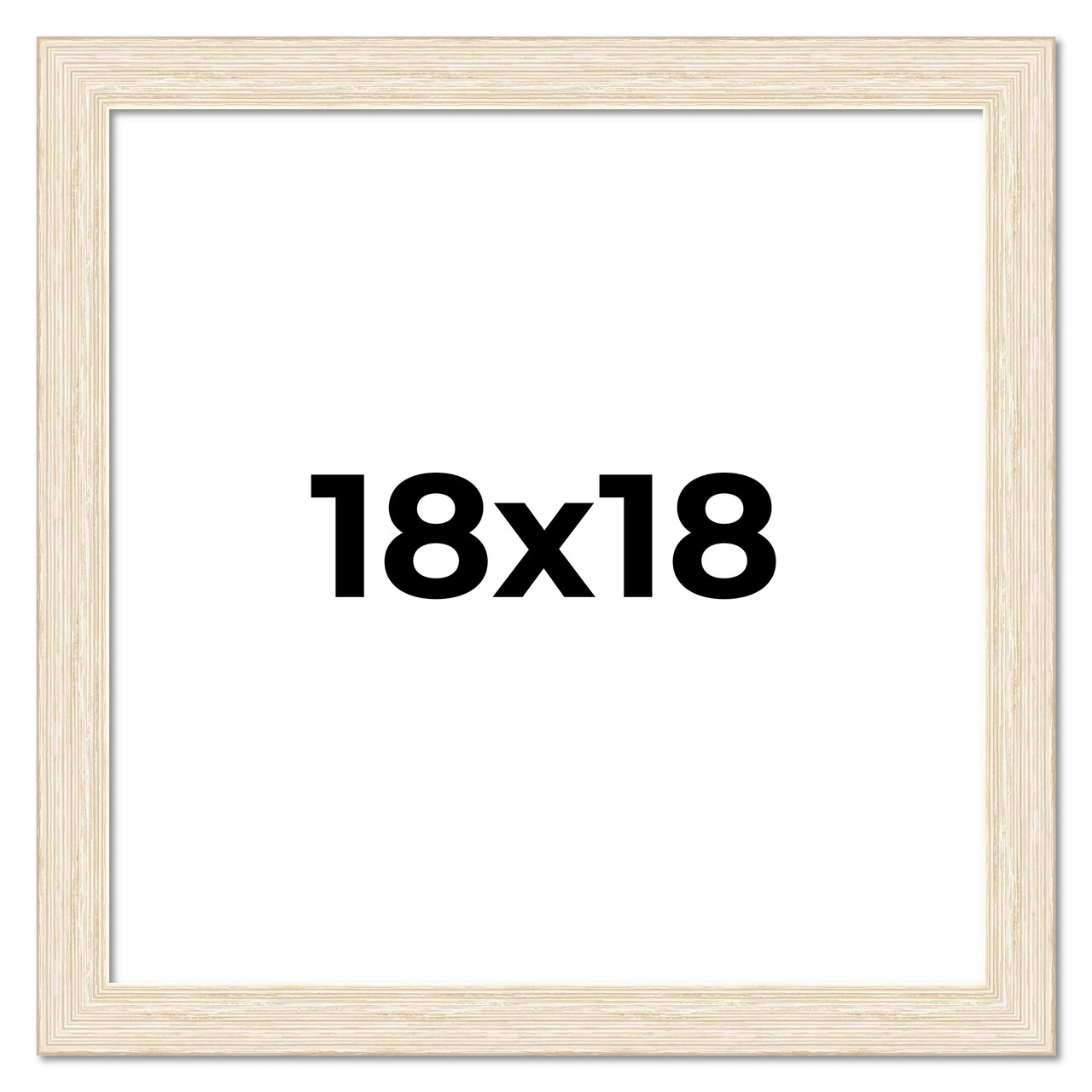 18x18 Wide Barnwood Picture Frame with UV-Resistant Acrylic & Acid Free Backing, Available in 6 Paint Finishes - Grey, Brown, White, and Black